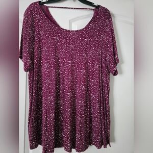 Madison top 3x NWT burgundy stretchy